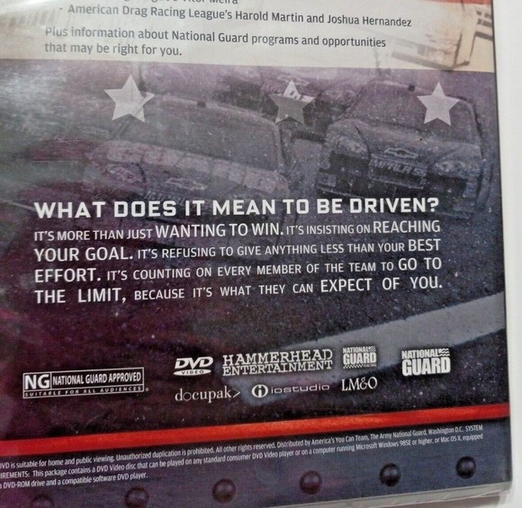 National Guard Dale Earnhardt, Jr. NASCAR 3 Piece Race Fan Lot Driven To Win DVD - Picture 5 of 12